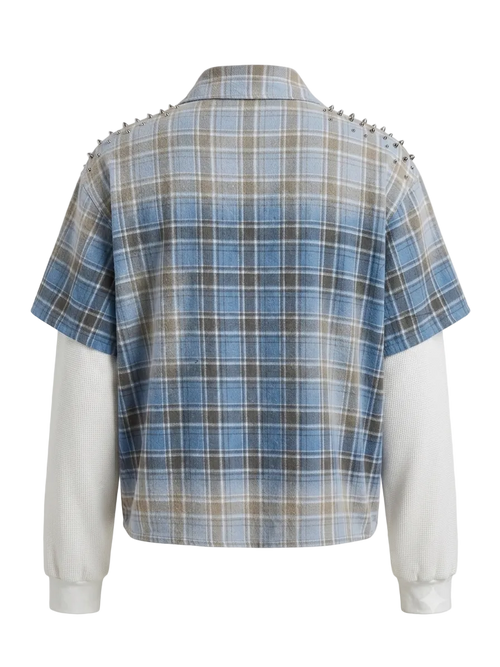 Origins Sky Flannel - garment back view
